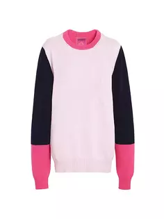 Кашемировый свитер с цветными блоками Barrie x Sofia Coppola Barrie, розовый