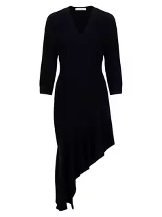Бархатное платье Izae с длинными рукавами Iro, черный