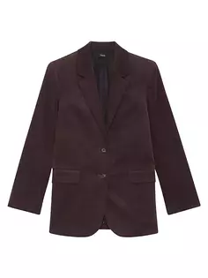 Вельветовая куртка узкого кроя Tailor Theory, цвет mink