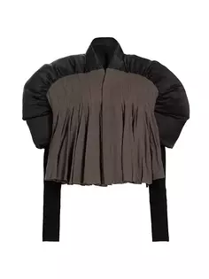 Укороченная куртка Duvetessa Rick Owens, цвет black dust
