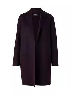 Кашемировое двухцветное пальто Akris, цвет blackberry