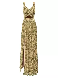 Платье Mirabella с перекрестным вырезом и цветочным принтом Dress The Population, мультиколор