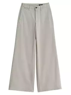 Широкие брюки чинос из смесового хлопка Sofie Rag &amp; Bone, серый
