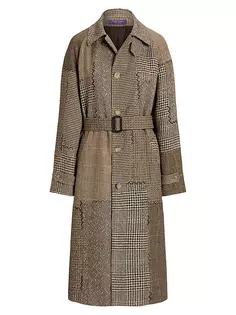 Пальто Teegan с поясом в стиле пэчворк Ralph Lauren Collection, мультиколор