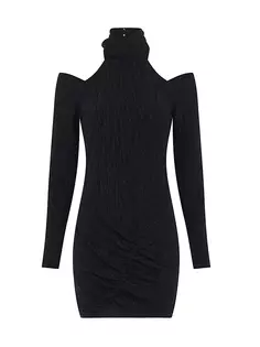 Мини-платье Cabera с вырезами и длинными рукавами Iro, черный