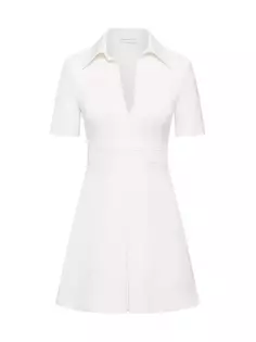 Итальянское мини-платье-рубашка со складками Milano Scanlan Theodore, цвет cream