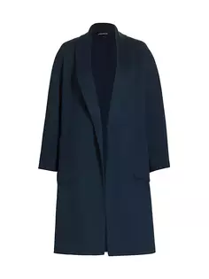 Полушерстяное пальто Thara с открытой передней частью Lamarque, синий