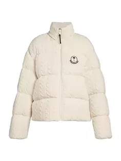 Пуховик Dendrite Moncler x Palm Angels Moncler Genius, цвет off white