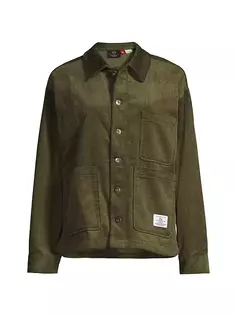 Вельветовое пальто для работы Alpha Industries, цвет og green