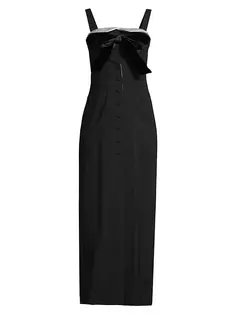 Платье-смокинг с бантом Emporio Armani, черный