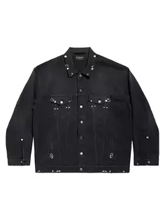 Пирсингованная куртка Balenciaga, черный
