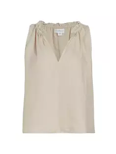 Льняная блузка без рукавов Zoey Velvet By Graham &amp; Spencer, цвет sand