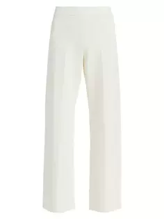 Компактные трикотажные широкие брюки Jil Sander, цвет natural