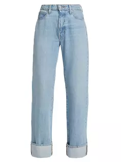 Прямые джинсы Farrah с высокой посадкой и манжетами Derek Lam 10 Crosby, цвет astor vintage