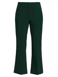 Укороченные расклешенные брюки Curzio Marella, темно-зеленый