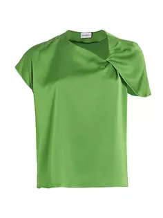 Атласная блузка Guelfo Marella, цвет grass green