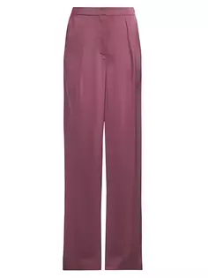 Тканые широкие брюки Misook, цвет african violet