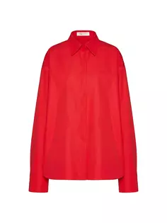 Компактная блузка Popeline Valentino Garavani, красный