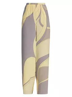 Шелковые брюки Adrianna с геометрическим рисунком Sir., цвет cesco print