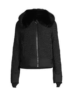 Куртка Aida с оторочкой из искусственного меха Fusalp, цвет noir