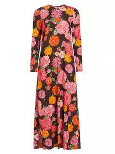 Платье макси с длинными рукавами и цветочным принтом Edition 33 La Doublej, цвет gyn