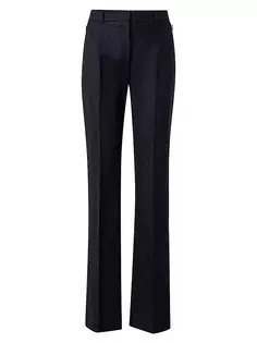 Шерстяные фланелевые брюки Мэрилин Akris, цвет charcoal