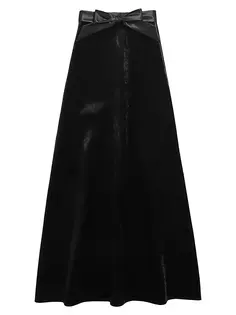 Макси-юбка-трапеция Balenciaga, черный