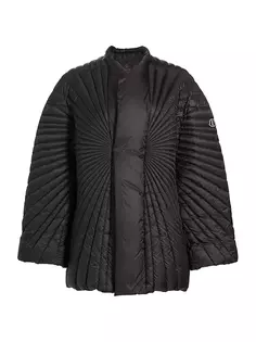 Стеганый пуховик Radiance Rick Owens x Moncler Rick Owens, черный