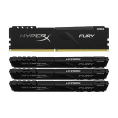 Оперативная память Kingston Fury Beast, 128 Гб DDR4 (4x32 Гб), 2666 МГц, KF426C16BBK4/128, черный