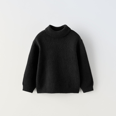 Свитер для девочки Zara Basic Knit, черный