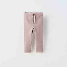 Леггинсы для девочки Zara Ribbed, розовый