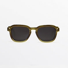 Солнцезащитные очки Massimo Dutti Tortoiseshell Effect, зеленый