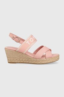 Сандалии SEASONAL WEBBING MID WEDGE Tommy Hilfiger, розовый