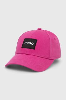 Бейсболка HUGO из хлопка Hugo, розовый