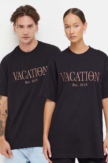 Хлопковая футболка On Vacation, черный
