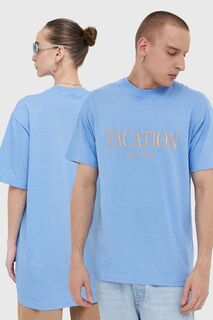 Хлопковая футболка On Vacation, синий