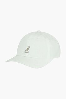 Бейсбольная кепка из хлопка с потертостями Kangol, белый