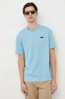 Хлопковая футболка Calvin Klein, синий