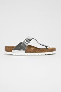 Шлепанцы Gizeh Birkenstock, серебро