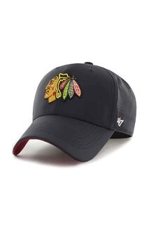 Бейсбольная кепка NHL Chicago Blackhawks 47brand, черный