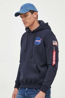 Толстовка космического корабля Alpha Industries, темно-синий