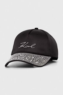 Бейсбольная кепка Карла Лагерфельда Karl Lagerfeld, черный