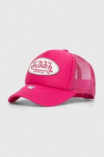 Бейсбольная кепка фон Датч Von Dutch, розовый