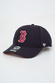 Хлопковая бейсболка MLB Boston Red Sox 47brand, темно-синий