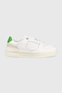 Кожаные кроссовки LEATHER BASKET SNEAKER Tommy Hilfiger, белый