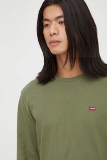 Хлопковая рубашка с длинными рукавами Levi&apos;s, зеленый Levis