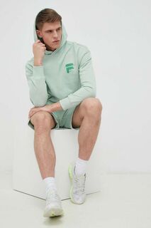 Толстовка из хлопка Fila, бирюзовый