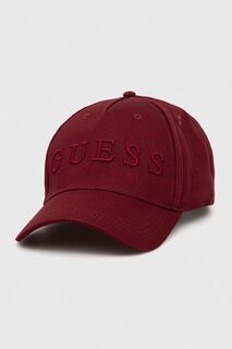 Бейсболка Guess, бордовый