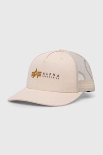 Кепка Альфа Индастриз Alpha Industries, бежевый