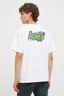Хлопковая футболка Levi&apos;s, белый Levis